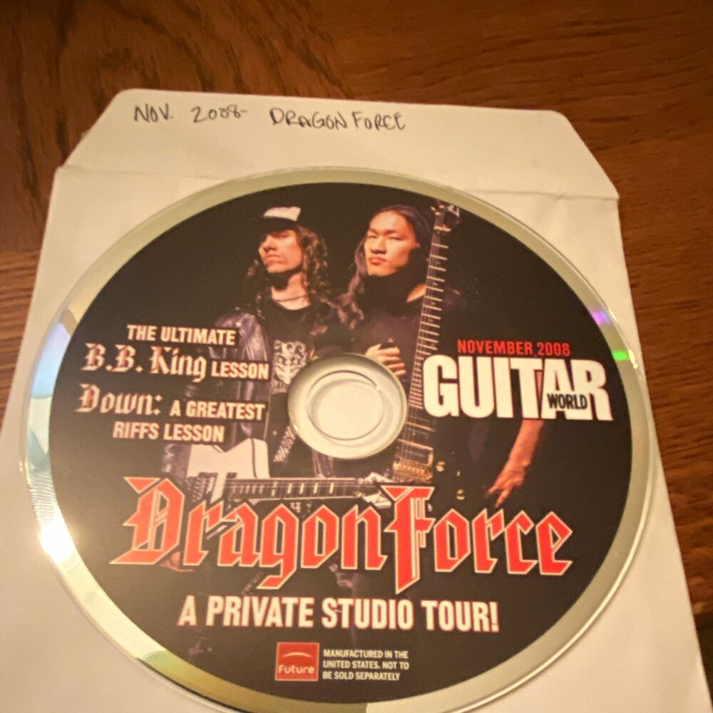 Guitar World CDROM lesson DragonForce Nov 2008 BB King Down